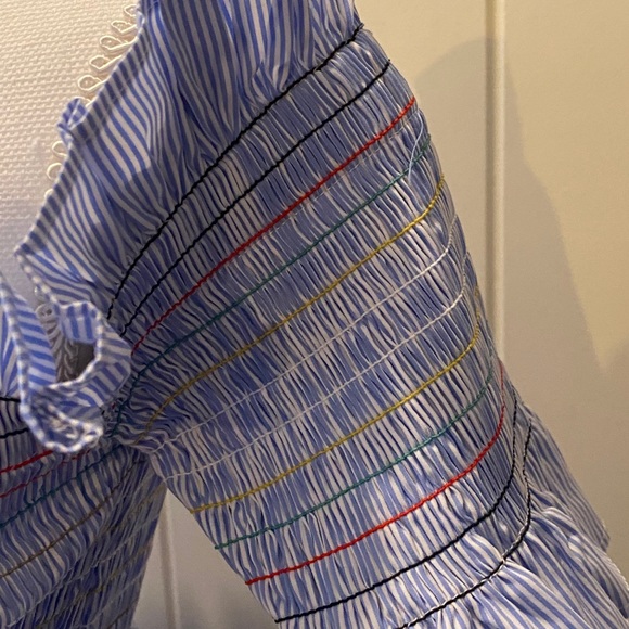 Aqua by Bloomingdales Smocked Off the Shoulder Top - Picture 5 of 9